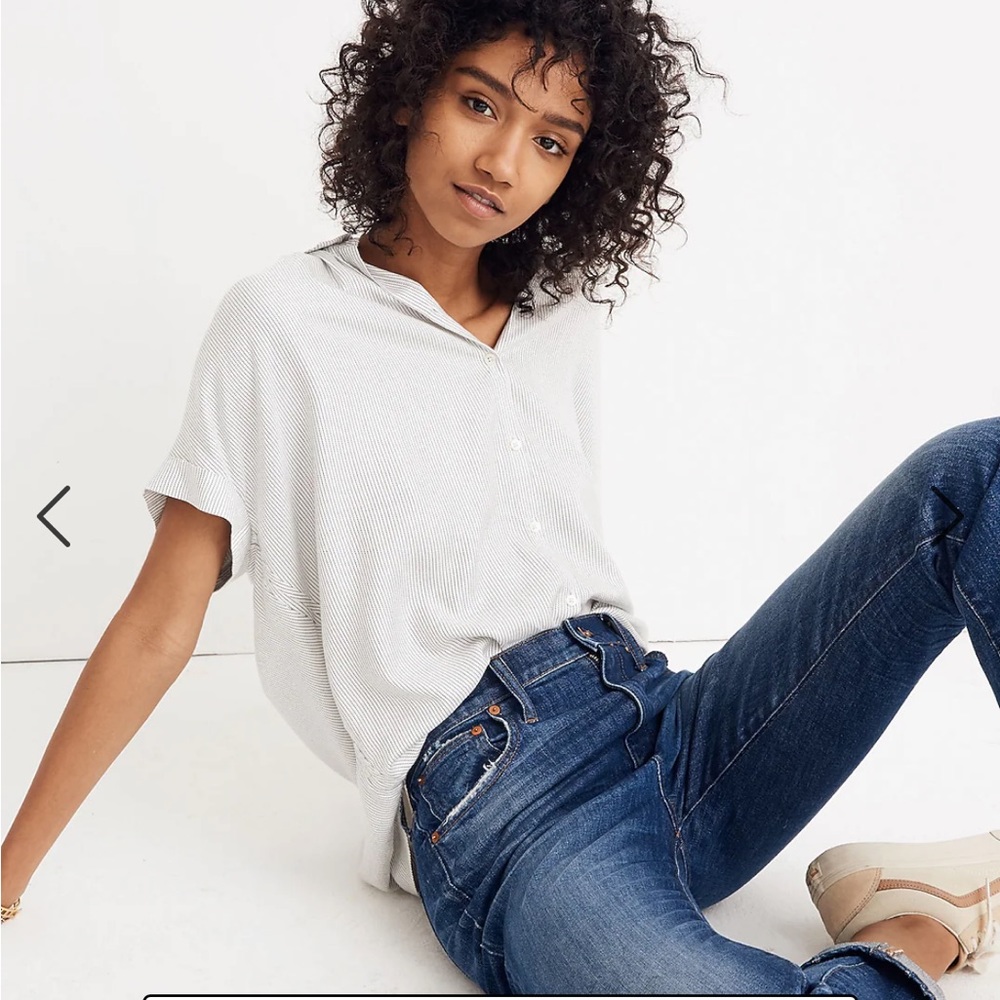 Madewell Central Shirt in Luis Stripe - Picture 2 of 7